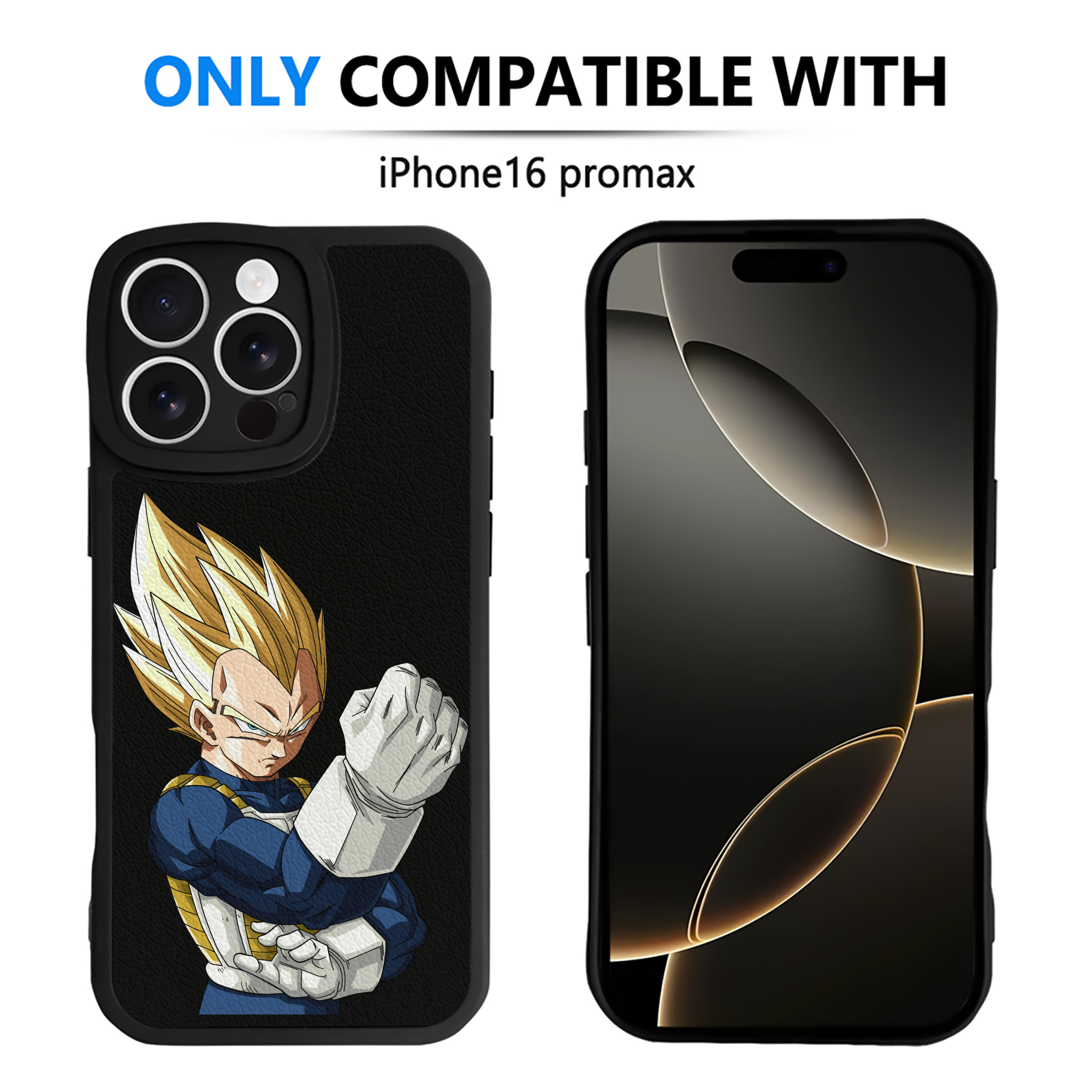 （画像用） ドラゴンボール ベジータ四世（Bejīta Yonsei）DRAGON BALL Vegeta IV 【iPhone 16シリーズ対応】シリコンスマホケース（レザー調） 材質：シリコン
